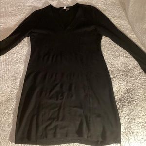 All Large, pink sweater from simply southern, black dress from h&m, jumpsuit.